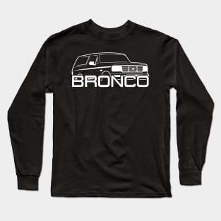 1992-1996 Ford Bronco Black w/new logo Front Side Long Sleeve T-Shirt